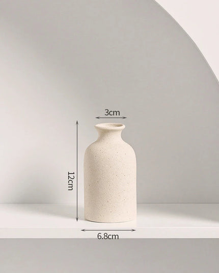 Modern White Ceramic Vase - Nordic Decorative Flower Pot for Home Decor
