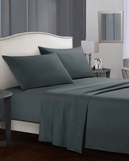 Anqianny 4-Piece Solid Bedding Set - Waterproof Fitted Sheet & Pillowcases