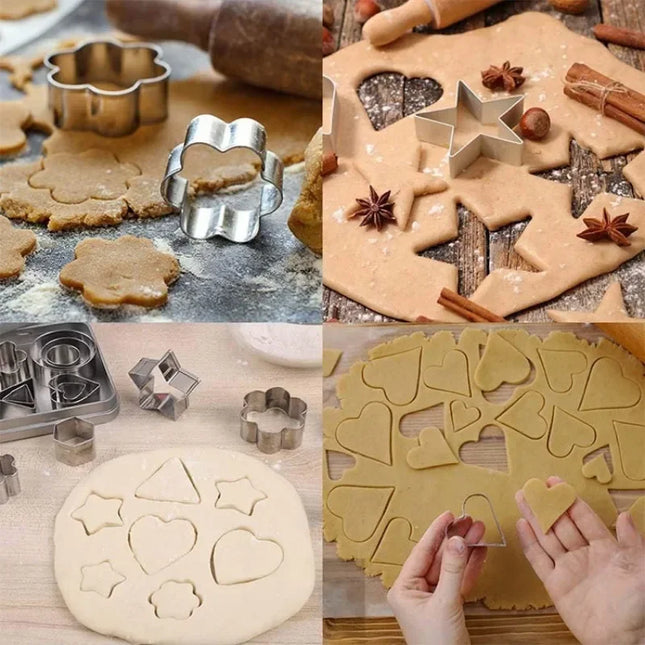 30Pieces Biscuit Mold Stainless Steel 
Mini Cookie Cutter