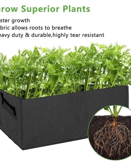 Rectangle Felt Garden Grow Bag - Eco-Friendly Planting Pot for Vegetables