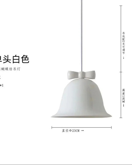 Nordic Chandelier Pendant Lamp - Bowknot Design for Creative Spaces