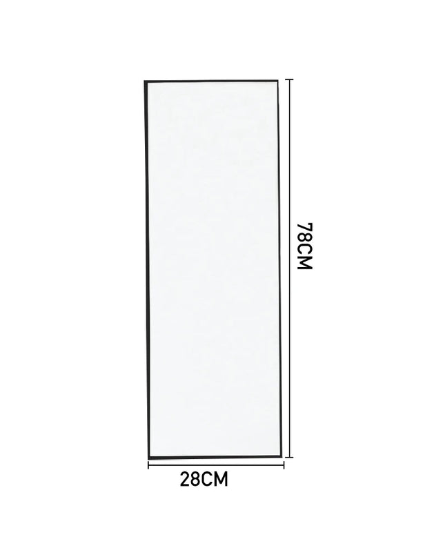 Breeins Over the Door Full Length Mirror - Stylish Black Frame, Versatile Setup