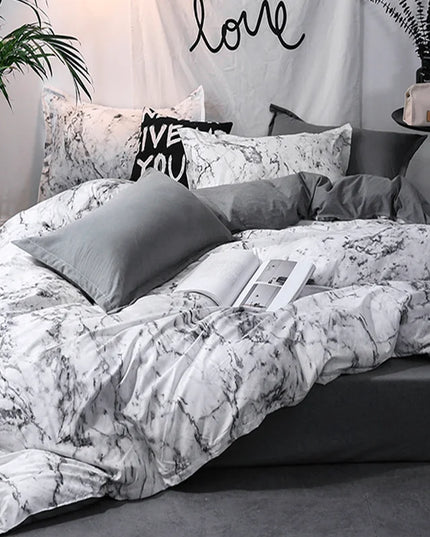 Anqianny 3pcs Duvet Cover Set - Modern Print Quilt & Pillow Cases