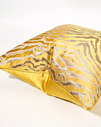 Anqianny Golden Cushion Cover - Tiger Zebra Pattern for Sofa Decor