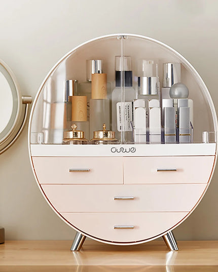 Modishion Large Capacity Cosmetic Storage Box - Dustproof Organizer