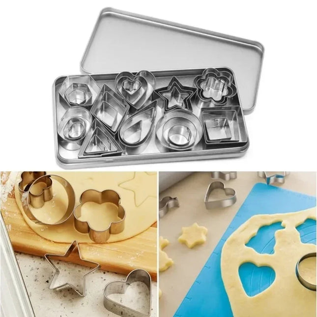 30Pieces Biscuit Mold Stainless Steel 
Mini Cookie Cutter