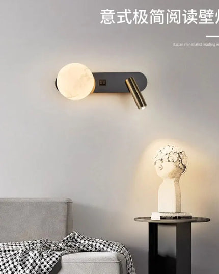 Modern Black & White Wall Lamp - Minimalist Designer Lighting