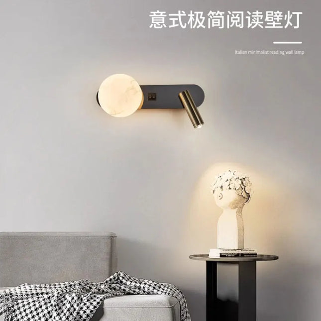 Modern Black & White Wall Lamp - Minimalist Designer Lighting