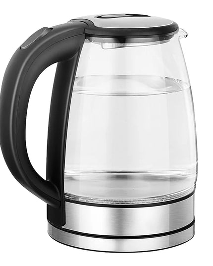 220V 1.8L Electric Glass Kettle - 1500W Home Water Boiler