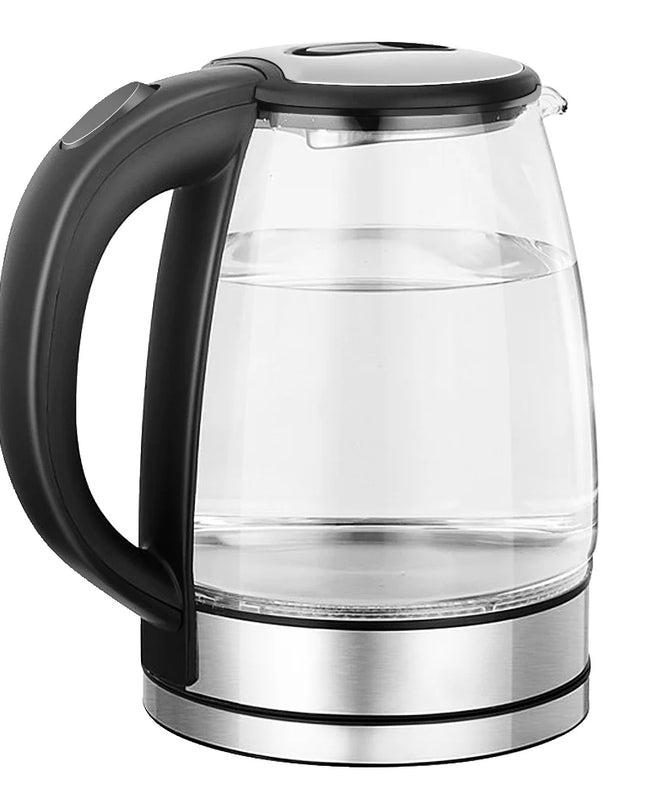 220V 1.8L Electric Glass Kettle - 1500W Home Water Boiler