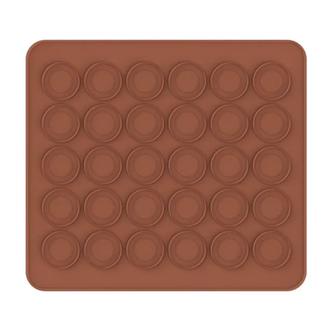 30 Holes Macaron Baking Mat, Non-Stick Silicone