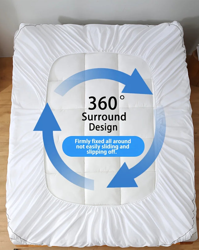 Anqianny Quilted Cooling Mattress Topper - Extra Thick & Soft Comfort