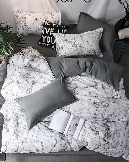 Anqianny 3pcs Duvet Cover Set - Modern Print Quilt & Pillow Cases