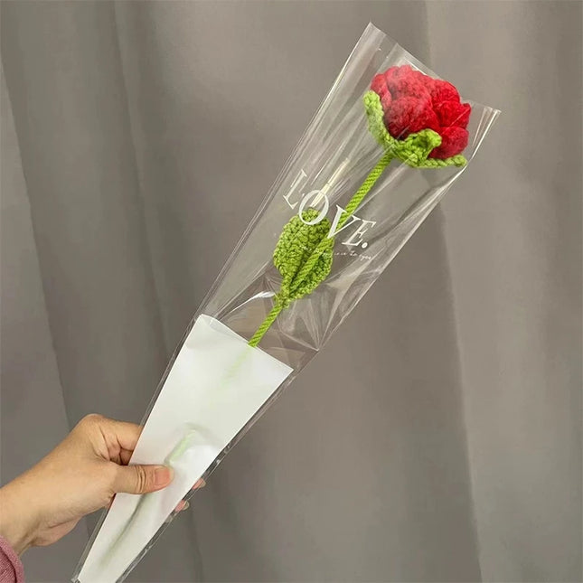 Hand-Knitted Crochet Flower Bouquet - Perfect Gift for Weddings & Graduations