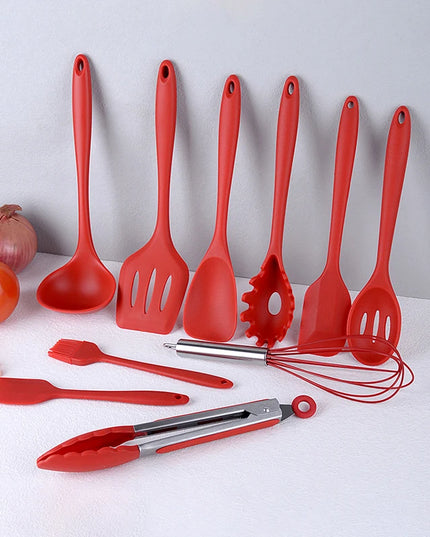 Eco-Friendly Silicone Kitchen Utensils - Versatile 10-Piece Set
