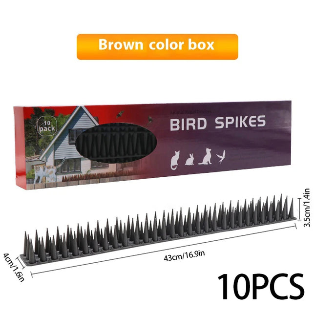Plastic Anti-Bird Spikes Balcony Eaves Windowsills Bird Repellent Anti-Pigeon Anti-Cat Bird Repeller Thorn Boxed Package