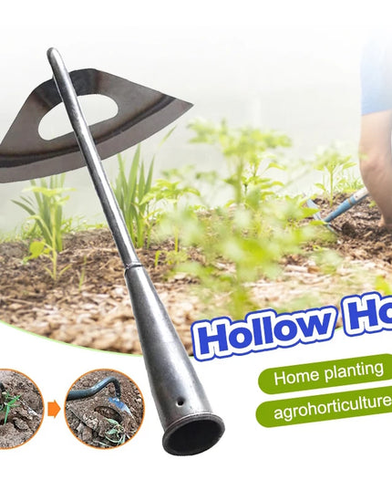 Steel Hardened Hollow Hoe Garden Weeding Rake Vegetable Planting Farm Gardening Loosening Soil Tool Weeding Shovel Tool