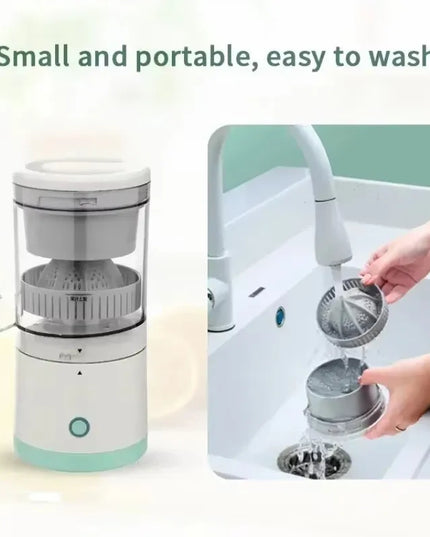 Fully Automatic Portable Fruit Juicer - Residue Separation and Spiral Design