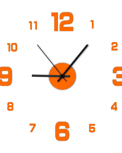 Creative Frameless DIY Wall Clock Wall Decoration