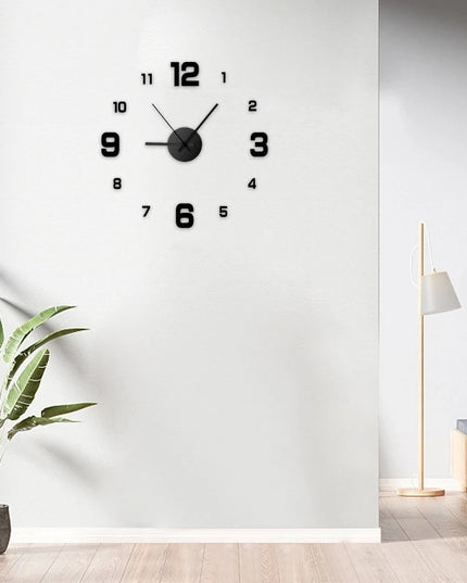 Creative Frameless DIY Wall Clock