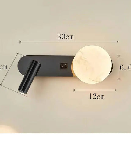 Modern Black & White Wall Lamp - Minimalist Designer Lighting