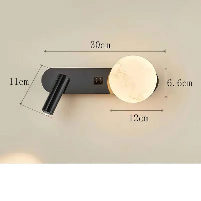 Modern Black & White Wall Lamp - Minimalist Designer Lighting