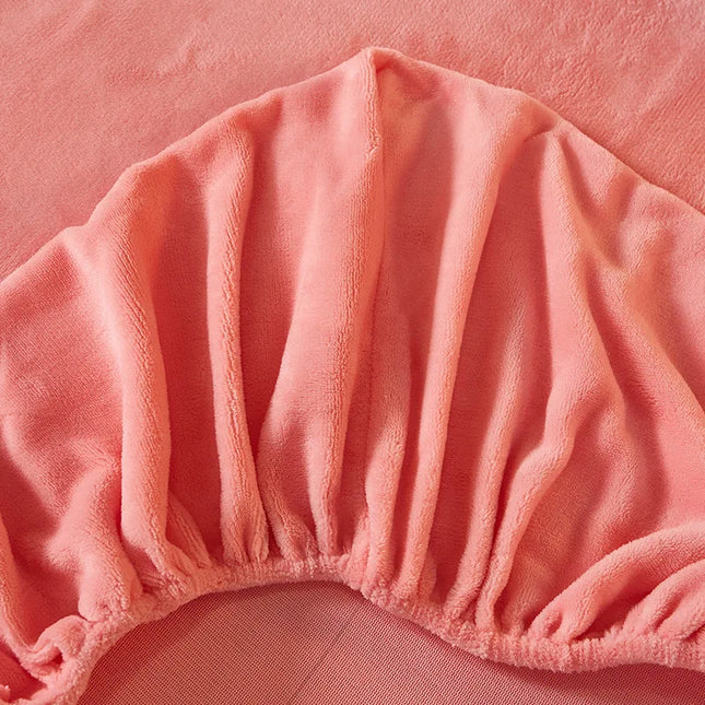 Anqianny Warm Thick Fitted Sheet - Adjustable Flannel Winter Cover
