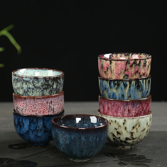 60ML Mini Tea Bowl Ceramic Gradient Color 
Espresso Coffee Cups