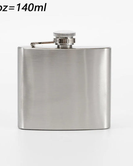 High-Quality Stainless Steel Hip Flask - 1-10 oz Portable Drinkware
