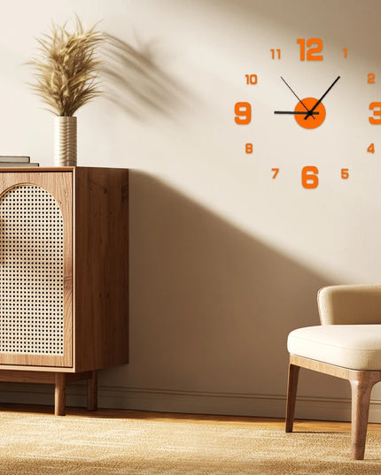 Creative Frameless DIY Wall Clock