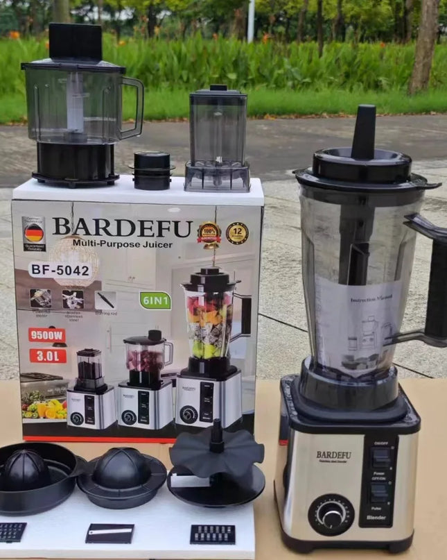 BIAONU 220V 3L 6-in-1 Blender - Stainless Steel Large Capacity
