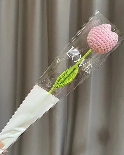 Hand-Knitted Crochet Flower Bouquet - Perfect Gift for Weddings & Graduations