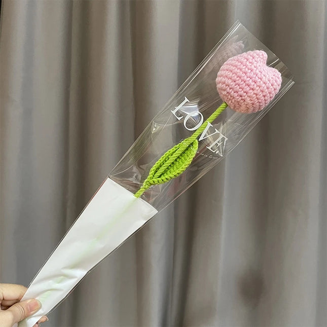 Hand-Knitted Crochet Flower Bouquet - Perfect Gift for Weddings & Graduations