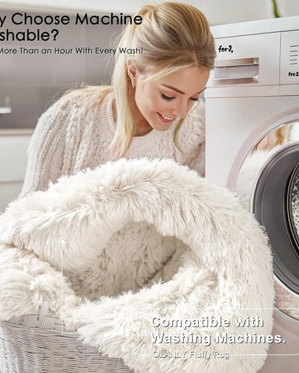 Olanly Large Fluffy Shaggy Area Rug - Soft Plush Indoor Carpet