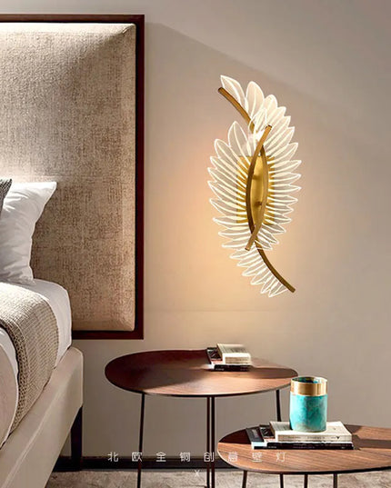 Luxury Nordic Modern Wall Lamp - Gold Aluminum LED Design
