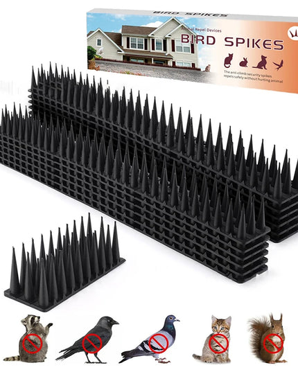 Plastic Anti-Bird Spikes Balcony Eaves Windowsills Bird Repellent Anti-Pigeon Anti-Cat Bird Repeller Thorn Boxed Package