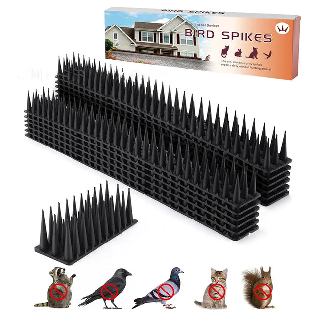 Plastic Anti-Bird Spikes Balcony Eaves Windowsills Bird Repellent Anti-Pigeon Anti-Cat Bird Repeller Thorn Boxed Package
