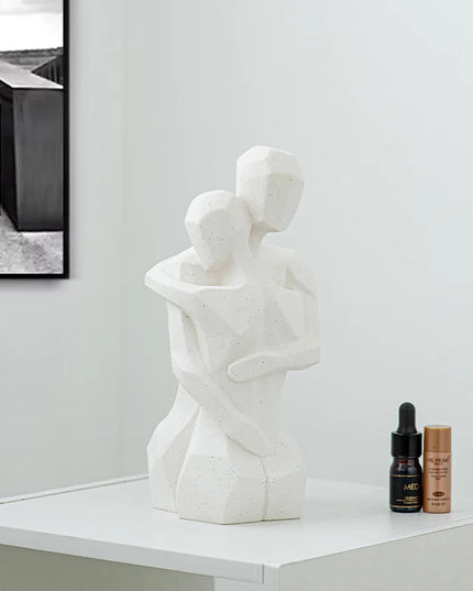 Couples Embrace Ceramic Ornaments - Miniature Room Decor