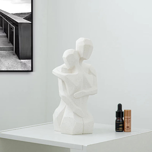 Couples Embrace Ceramic Ornaments - Miniature Room Decor