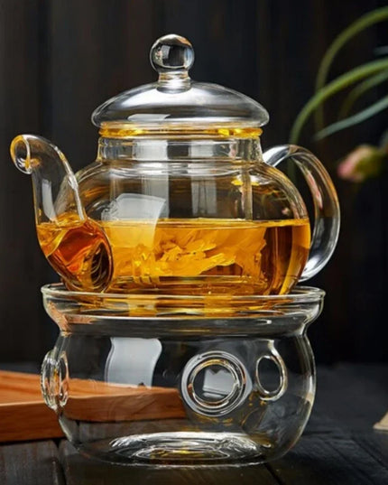 400ml/1000ml Glass Teapot Filterable Heat-resistant