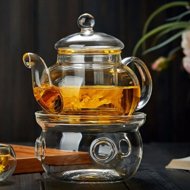 400ml/1000ml Glass Teapot Filterable Heat-resistant
