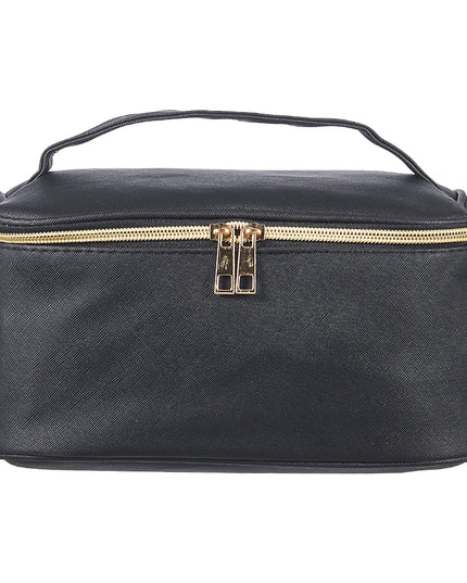 Modishion Double Zipper Travel Cosmetic Bag - Large Capacity & Versatile