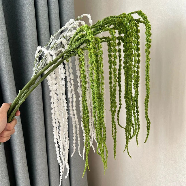 Simulation Green Plants Artificial Weeping Willow Fake Plants Branch Wedding Background Decoration Stage Arrangement Decorative