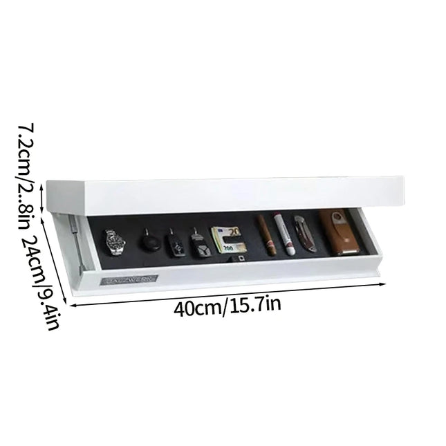 Large Wooden Wall Hanging Storage Box - Hidden Safe for Jewelry and Sundries