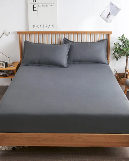 Luxury 85% Cotton Fitted Bed Sheet - Soft, Skin-Friendly Cover