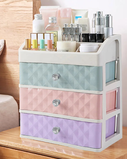 Modishion Multifunctional Plastic Cosmetic Storage Box - 4 Layers Storage