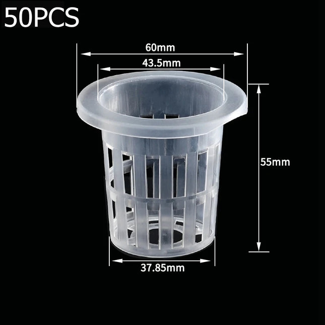 50Pcs Hydroponic Planting Basket Soilless Nursery Basket Vegetable Growing Nursery Cup Garden Hydroponic Vegetable Accessories