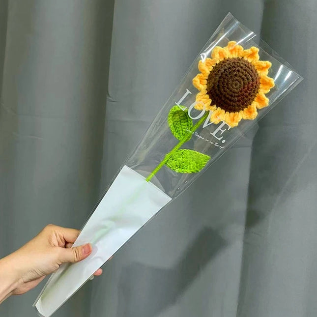 Hand-Knitted Crochet Flower Bouquet - Perfect Gift for Weddings & Graduations