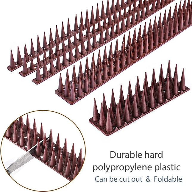 Plastic Anti-Bird Spikes Balcony Eaves Windowsills Bird Repellent Anti-Pigeon Anti-Cat Bird Repeller Thorn Boxed Package
