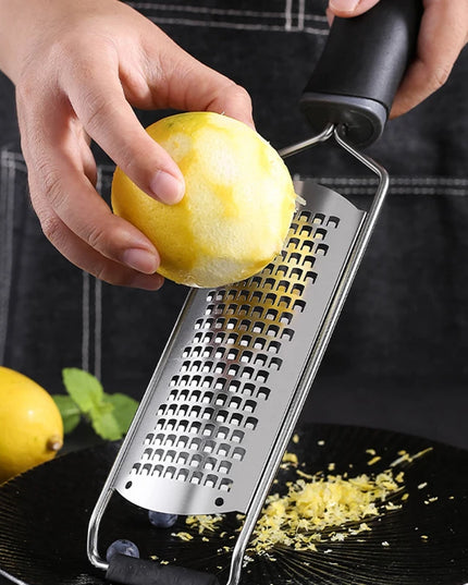 Multipurpose Cheese Slicer - Stainless Steel Kitchen Tool with Black Handle